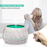 White Wood Aromatherapy Diffuser with Speaker - DAROMA LIFE